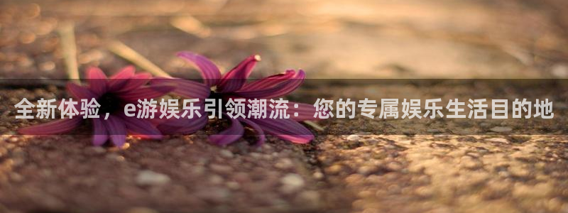 天辰娱乐下载：全新体验，e游娱乐引领潮流：您的专属娱乐生活目的地